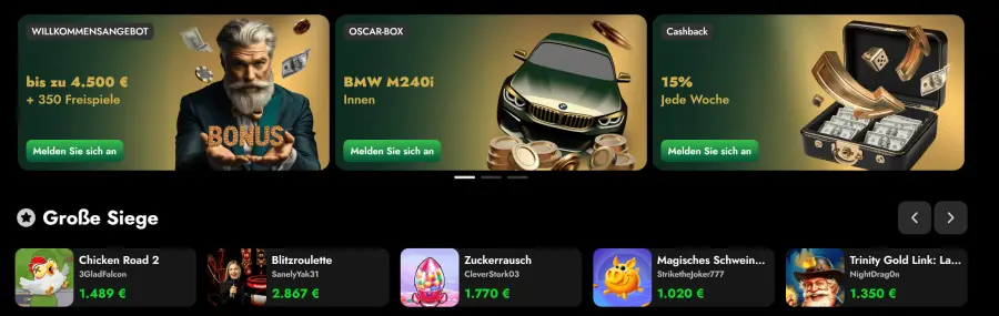 Oscarspin bonus